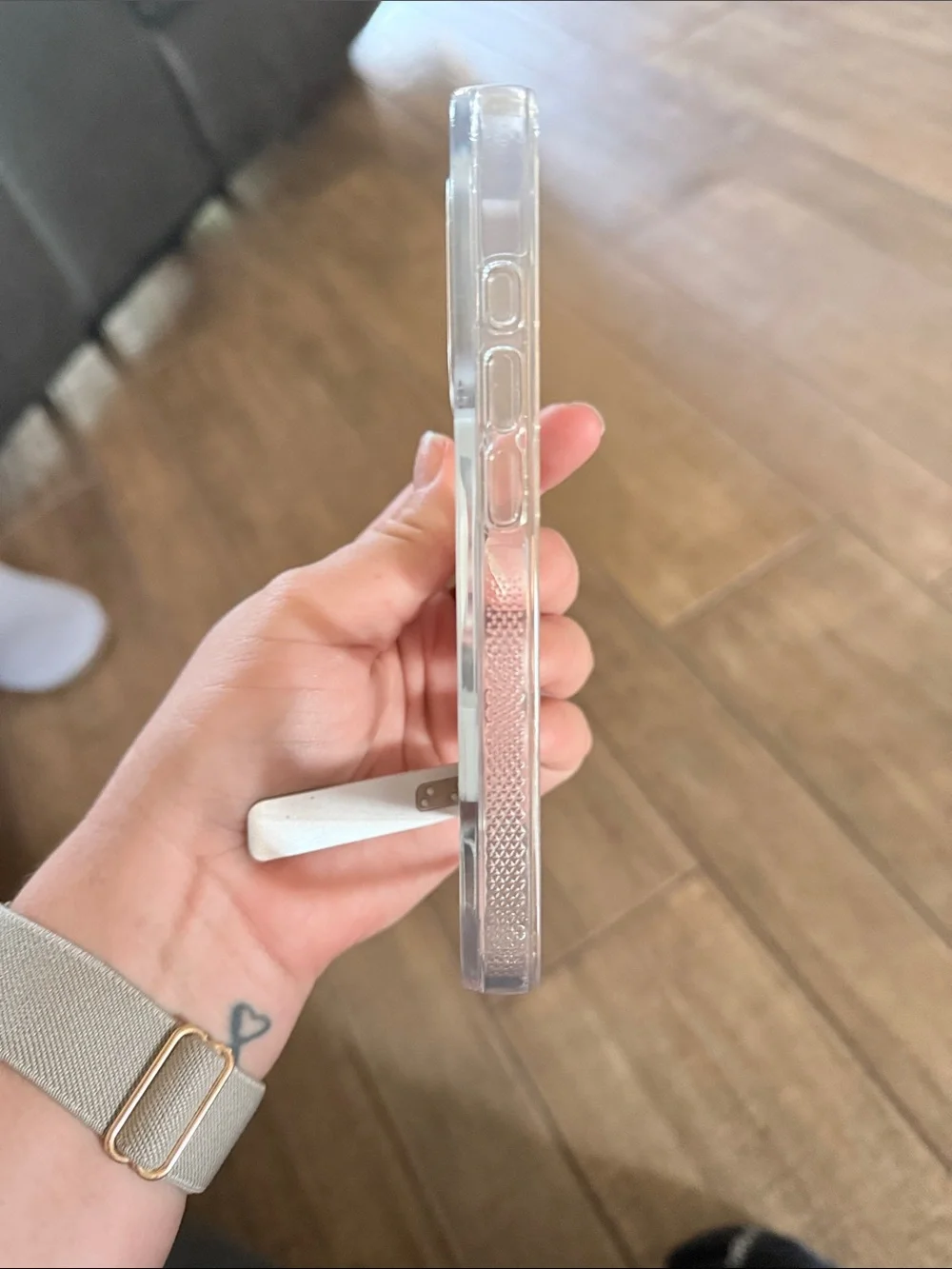 ZAGG iPhone 16 pro Clear Phone Case with Kickstand - Transparent